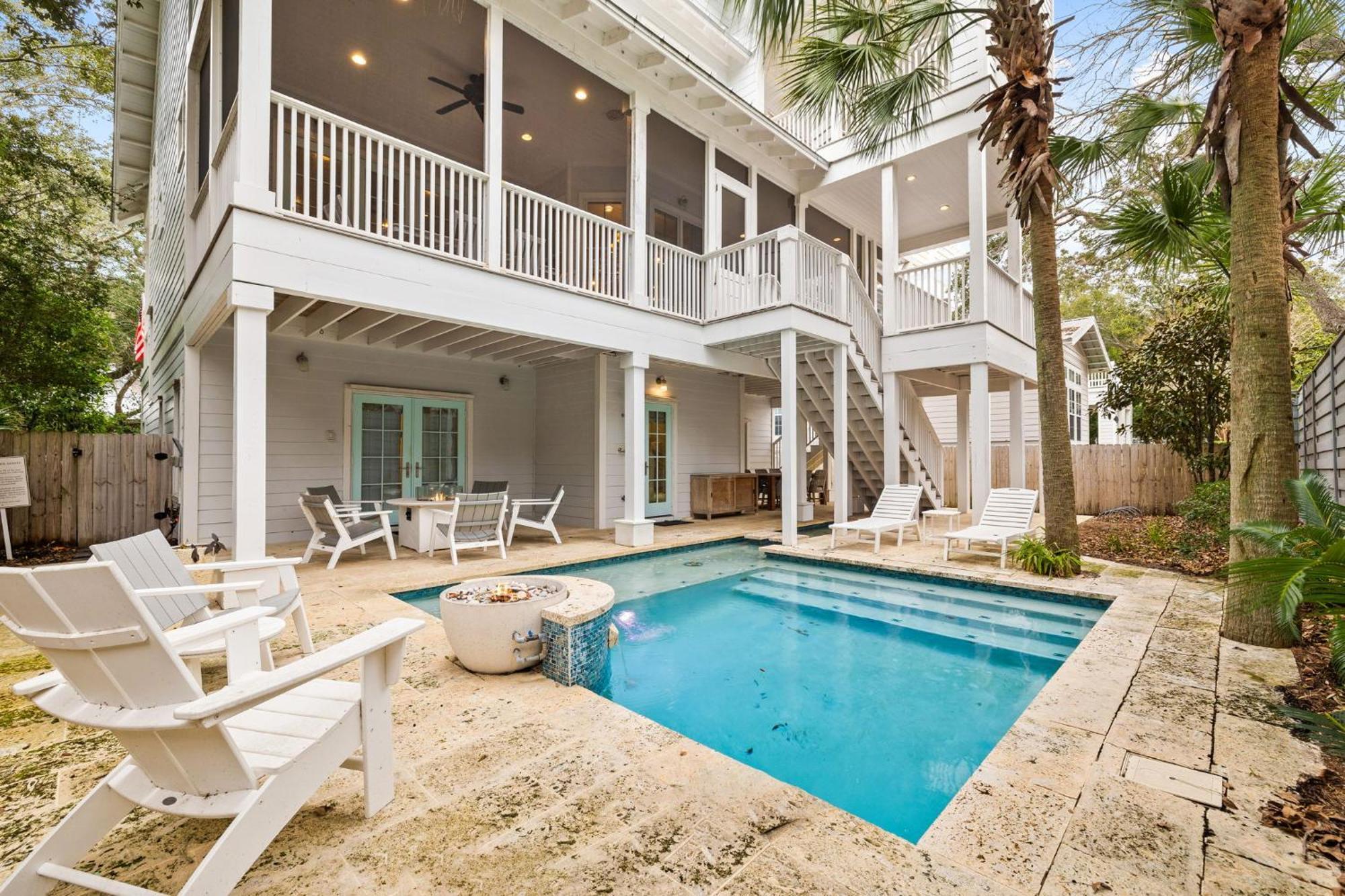 Serenity Now - Private Pool,5 Bikes,Gulf Views, Steps To The Beach And Seaside! Villa Seagrove Beach Bagian luar foto